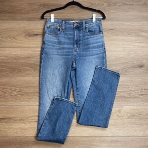 Madewell Jeans 26 Tall High Rise Slim Boyjean Medium Wash Stretchy